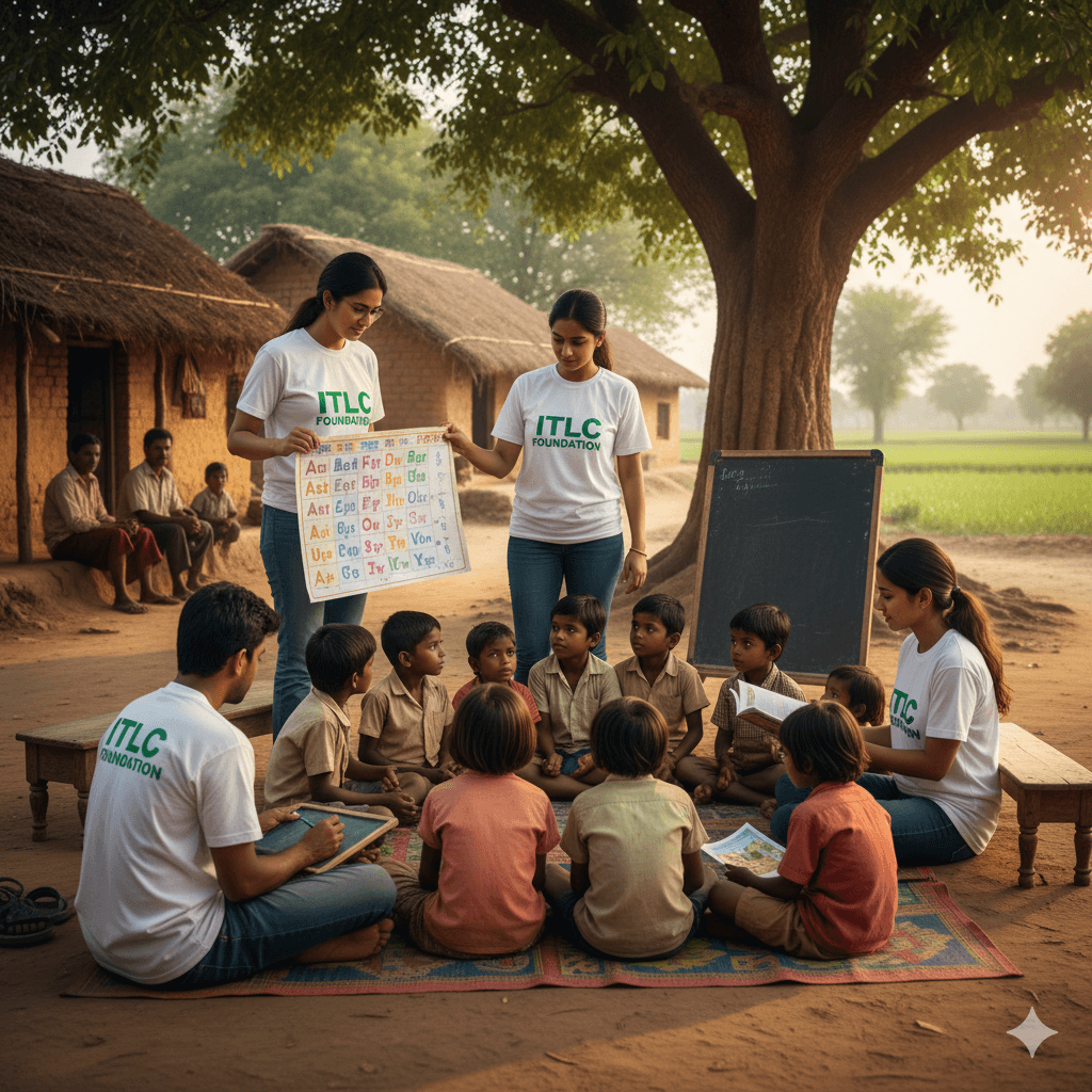 Happy volunteers at the best NGO in Uttar Pradesh